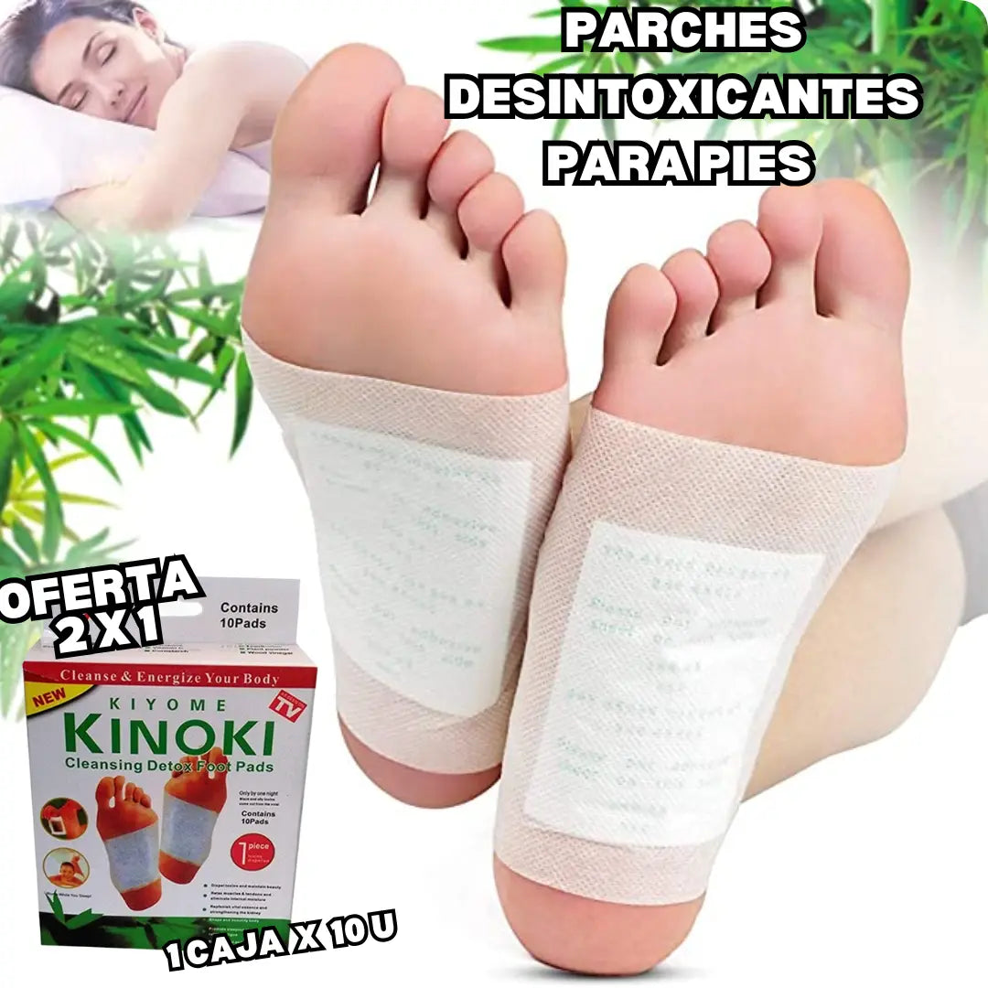 PARCHES DESINTOXICANTES PARA PIES KINOKI®